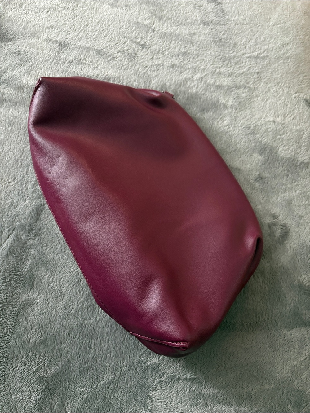 a new day Burgundy Faux Leather Clutch